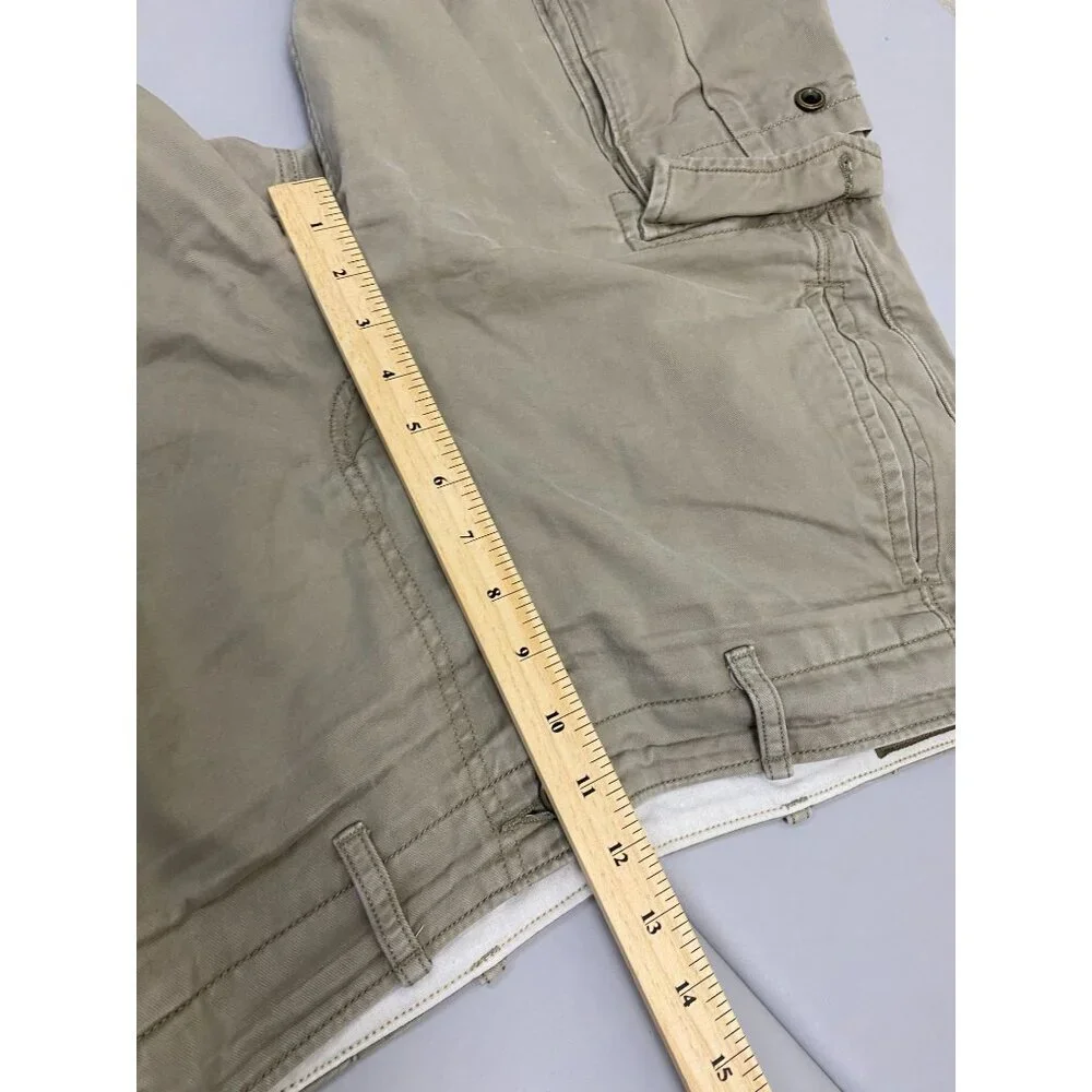 Levi's 10" Cargo Shorts Mens Size 32 Brown Cotton 10" Y2K 90s Utility Casual - Picture 8 of 15